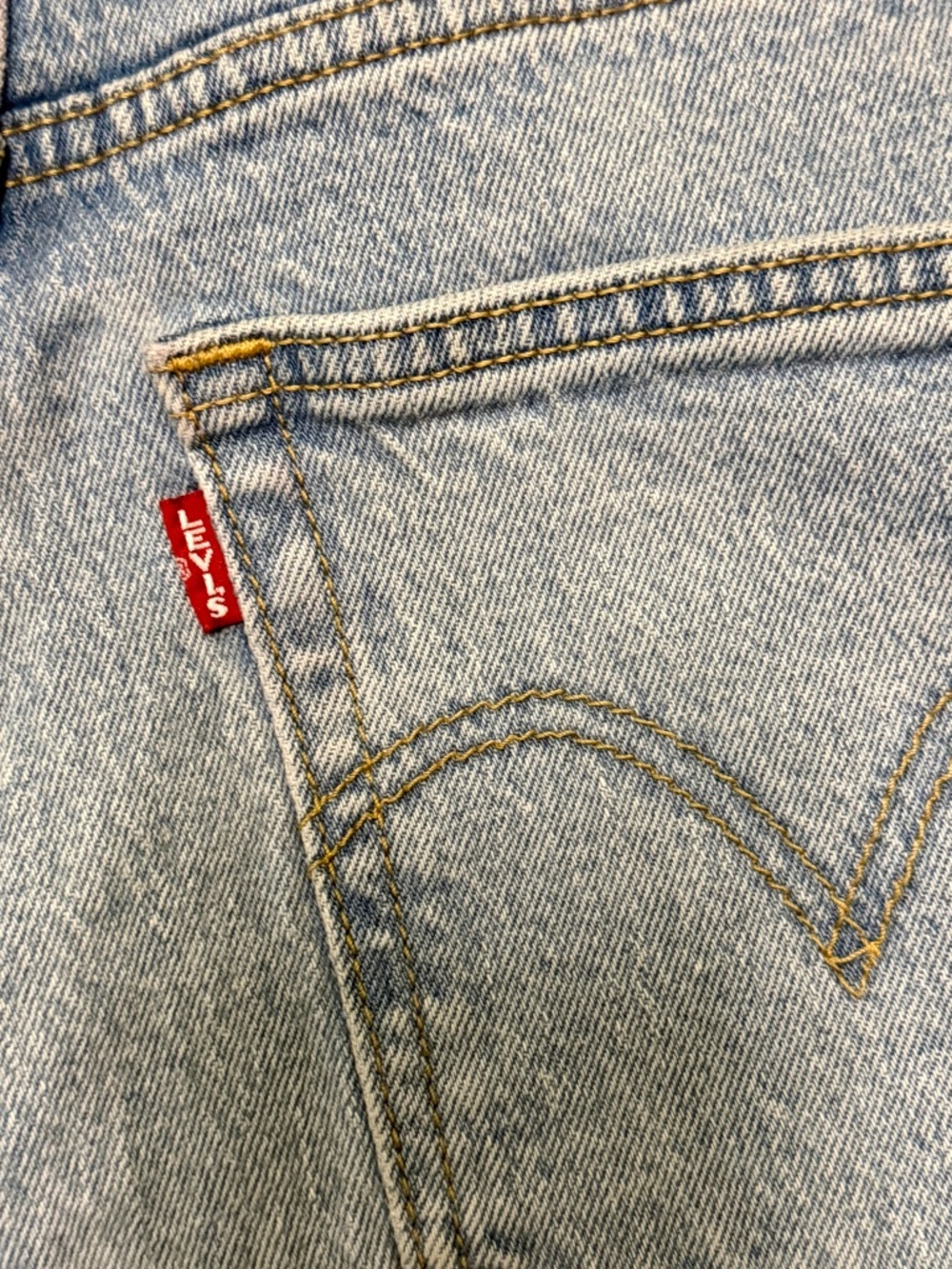 Levi’s Premium Ribcage Straight Jeans 27 Tango Swing Light Wash Distressed - Picture 7 of 16